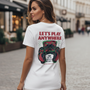 Tee-shirt streetwear  femme "Let's Play Anywhere"