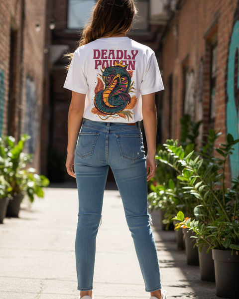 Tee-Shirt Streetwear Femme-Serpent Mystique-