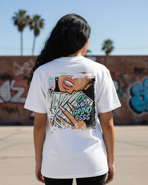 Tee-Shirt Streetwear Femme "On My Grind"
