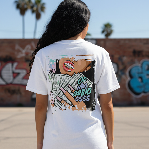 Tee-Shirt Streetwear Femme "On My Grind"