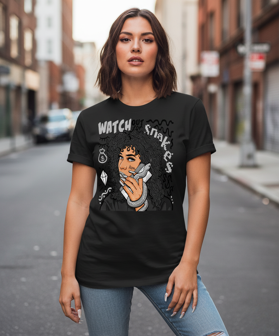 Tee-Shirt Streetwear Femme"Mystérieuse"
