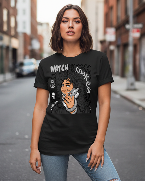 Tee-Shirt Streetwear Femme"Mystérieuse"