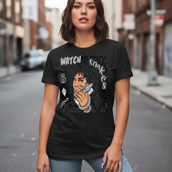 Tee-Shirt Streetwear Femme"Mystérieuse"