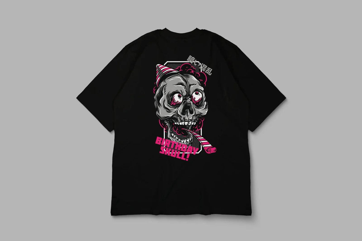 Tee Shirt Oversize Homme – Birthday Skull - AYKEN WEAR