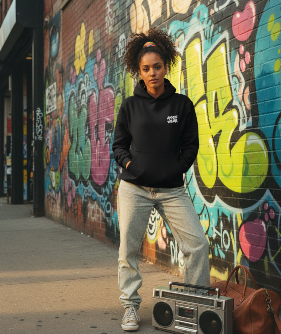 Sweat à Capuche Streetwear Femme -Graffiti Soul -
