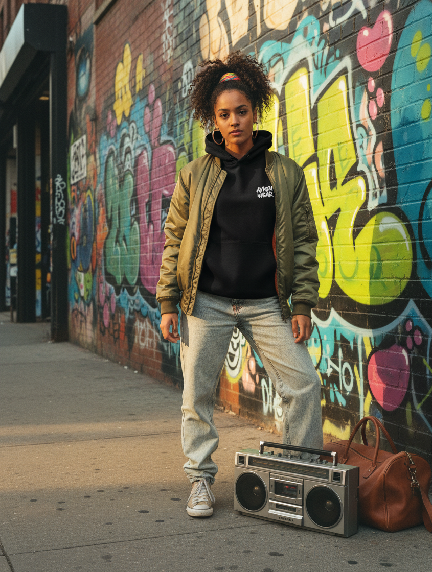 Sweat à Capuche Streetwear Femme -Graffiti Soul -