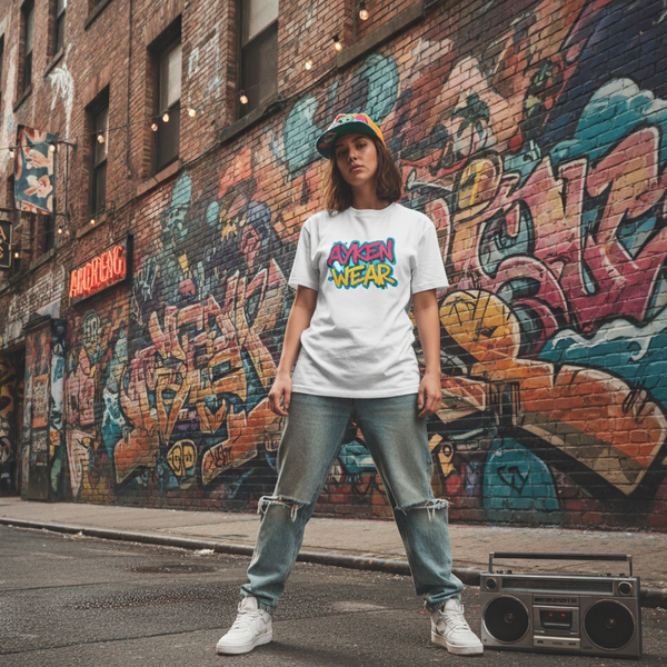 Tee-Shirt Streetwear Femme “Graffiti Vibes” – AYKEN WEAR