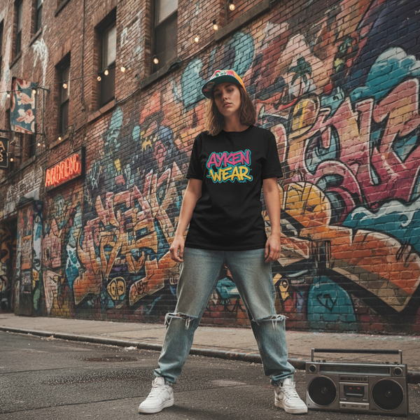 Tee-Shirt Streetwear Femme “Graffiti Vibes” – AYKEN WEAR