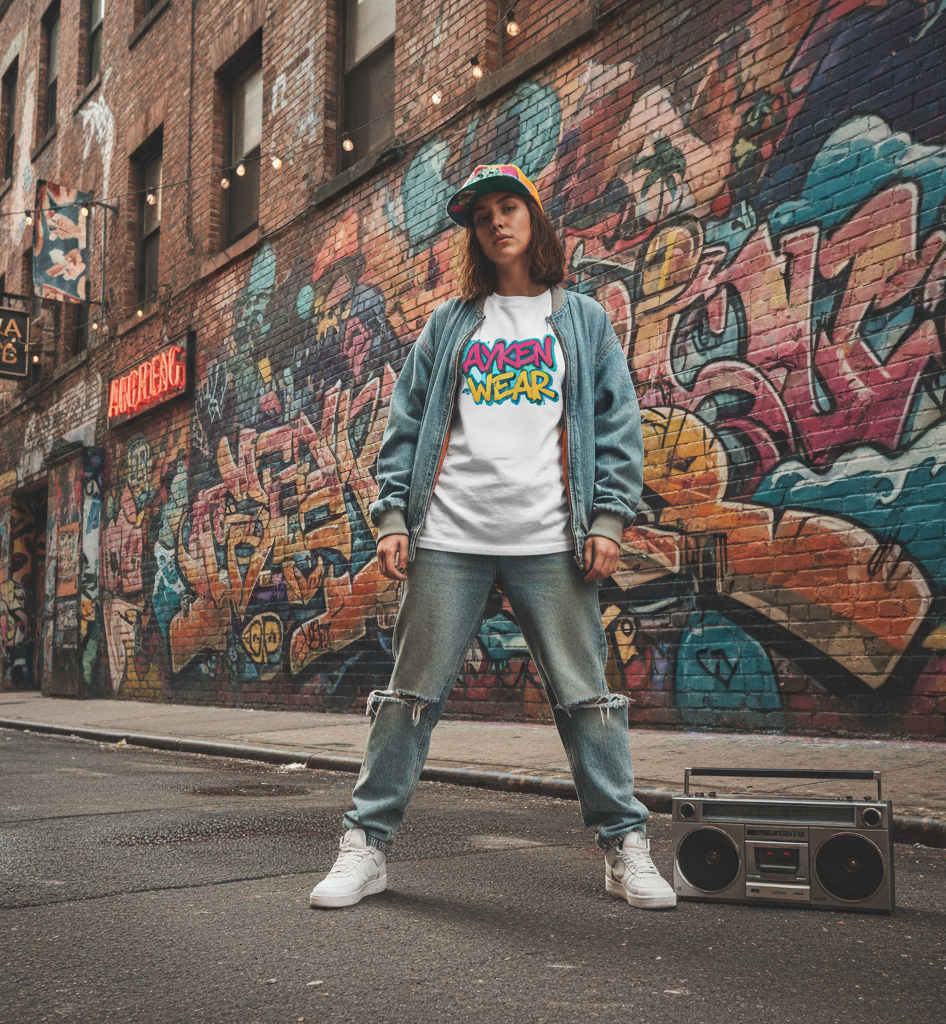Tee-Shirt Streetwear Femme “Graffiti Vibes” – AYKEN WEAR