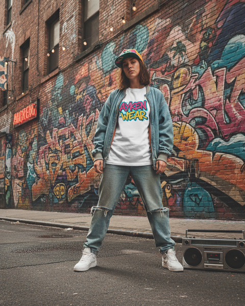 Tee-Shirt Streetwear Femme “Graffiti Vibes” – AYKEN WEAR