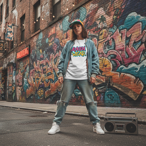 Tee-Shirt Streetwear Femme “Graffiti Vibes” – AYKEN WEAR