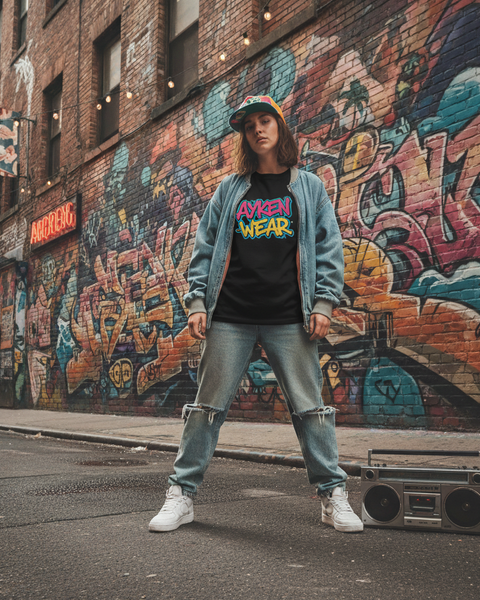 Tee-Shirt Streetwear Femme “Graffiti Vibes” – AYKEN WEAR