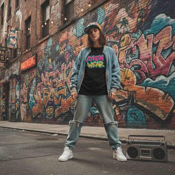 Tee-Shirt Streetwear Femme “Graffiti Vibes” – AYKEN WEAR