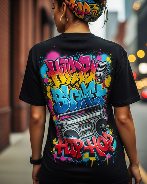 Tee-Shirt Streetwear Femme -Hip Hop Beats-
