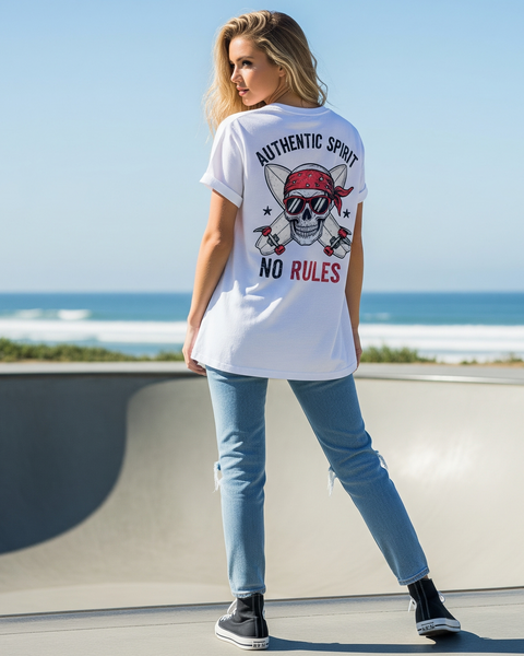 Tee-Shirt Streetwear Femme -No Rules-