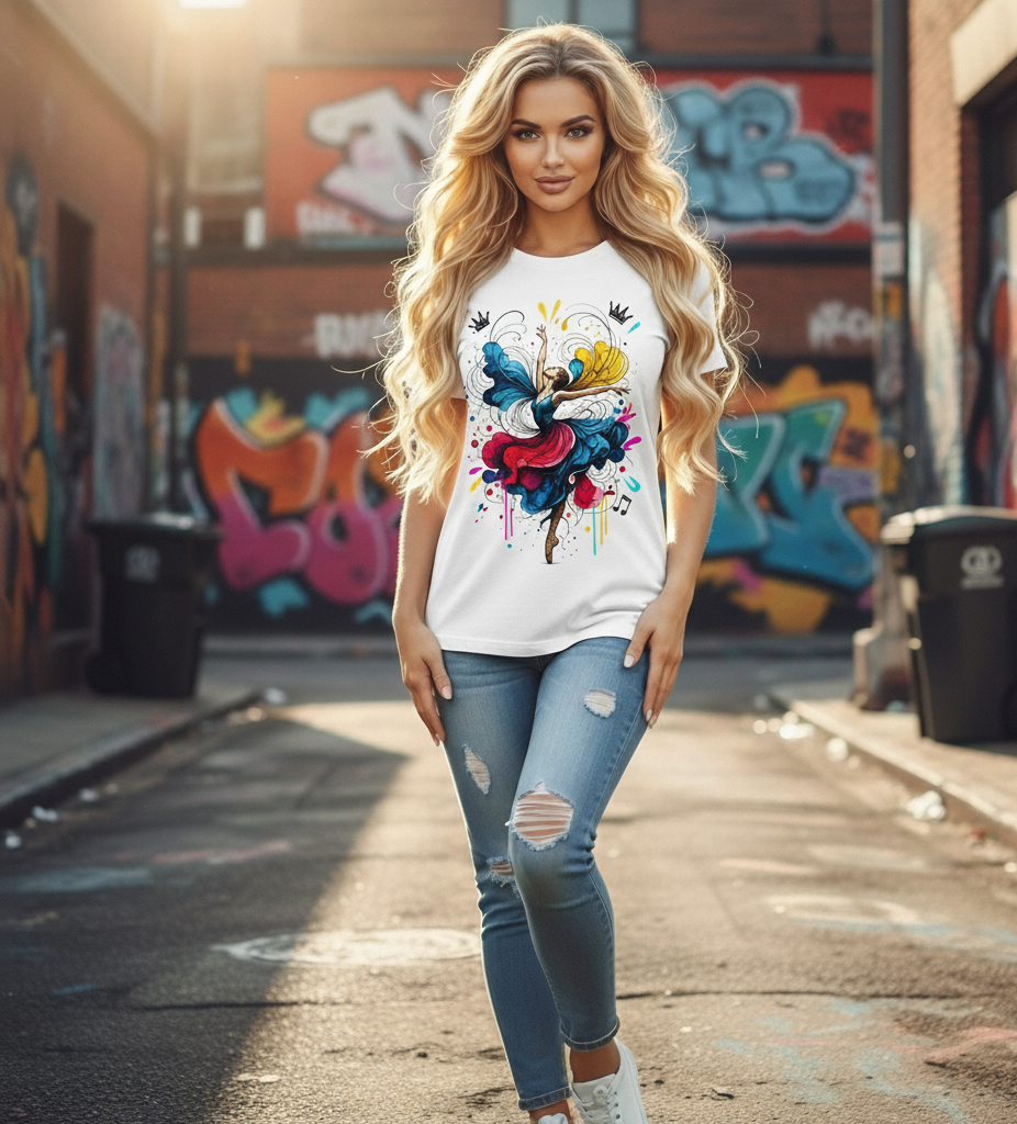 Tee-Shirt Streetwear Femme - Royal Dance -