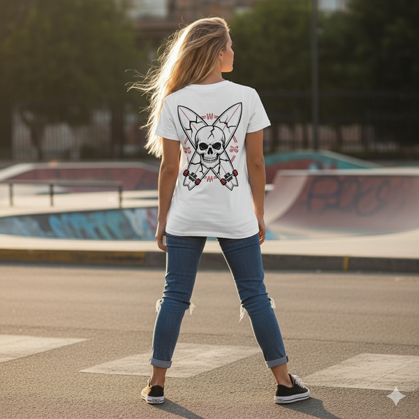 Tee-Shirt Streetwear Femme -Skull Rider-