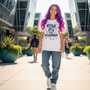 Tee-Shirt Streetwear Ado Fille - Star Academy -