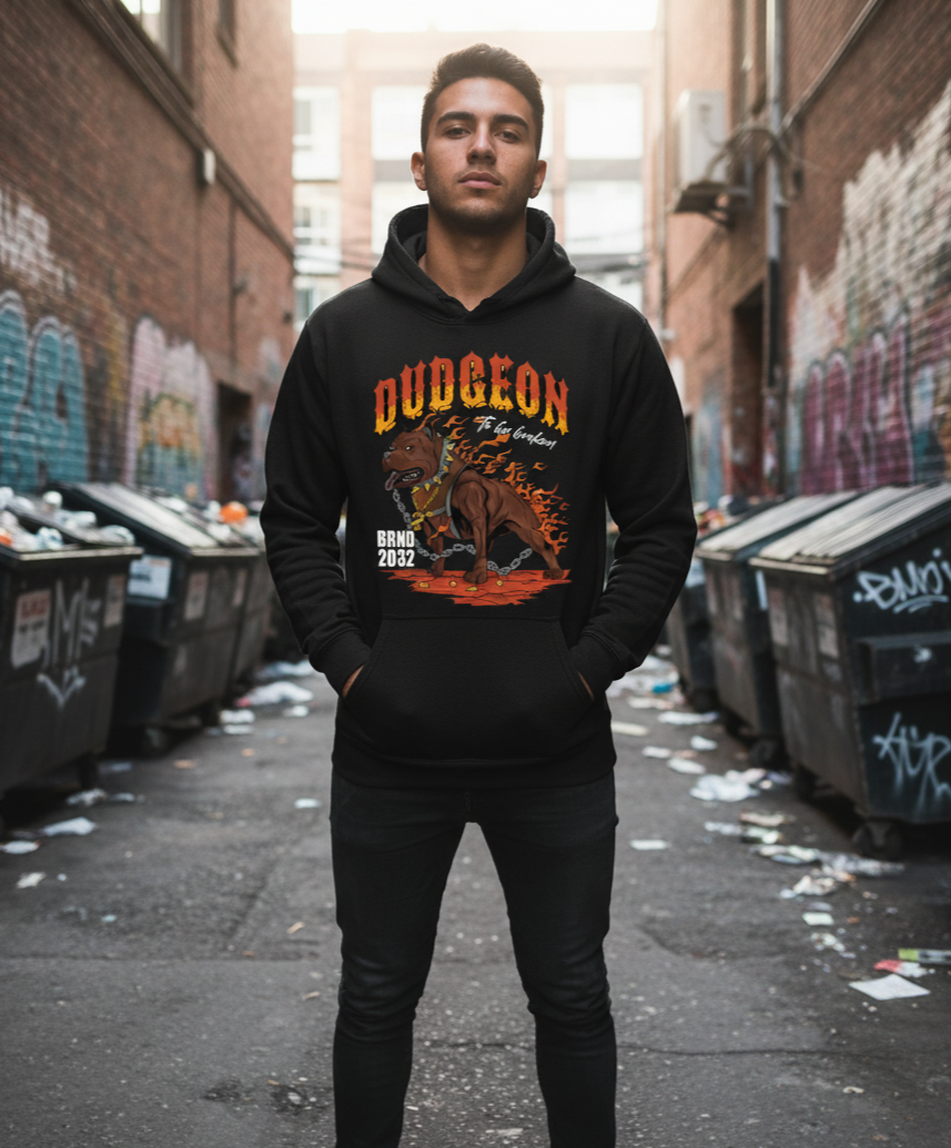 Sweat à Capuche Streetwear Homme Dungeon Infernal