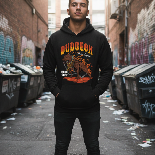 Sweat à Capuche Streetwear Homme Dungeon Infernal