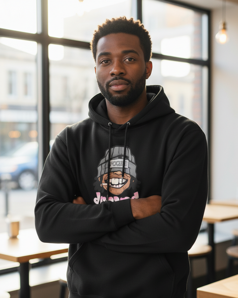 Sweat à Capuche Streetwear Homme "FOCUSED DREAMS" - Hoodie Urban Noir