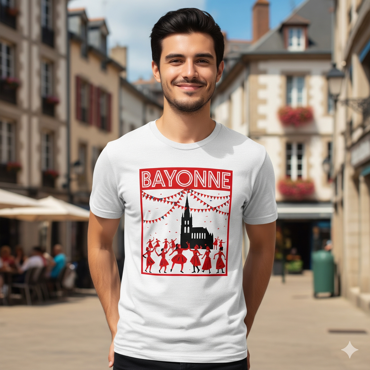 T-shirt Homme Bayonne Cathédrale & Fêtes
