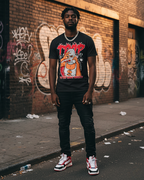 T-shirt Street Wear Homme TRAP To Rise Above Poverty