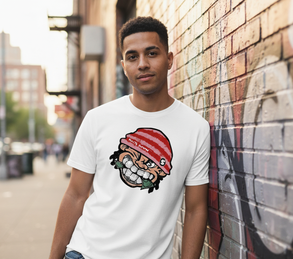 T-shirt Streetwear Homme - HUSTLE Money Smile