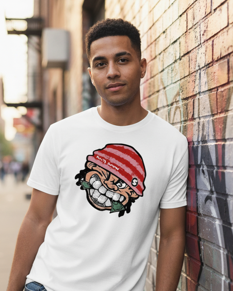 T-shirt Streetwear Homme - HUSTLE Money Smile