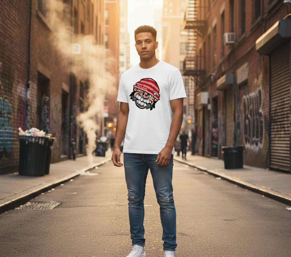 T-shirt Streetwear Homme - HUSTLE Money Smile