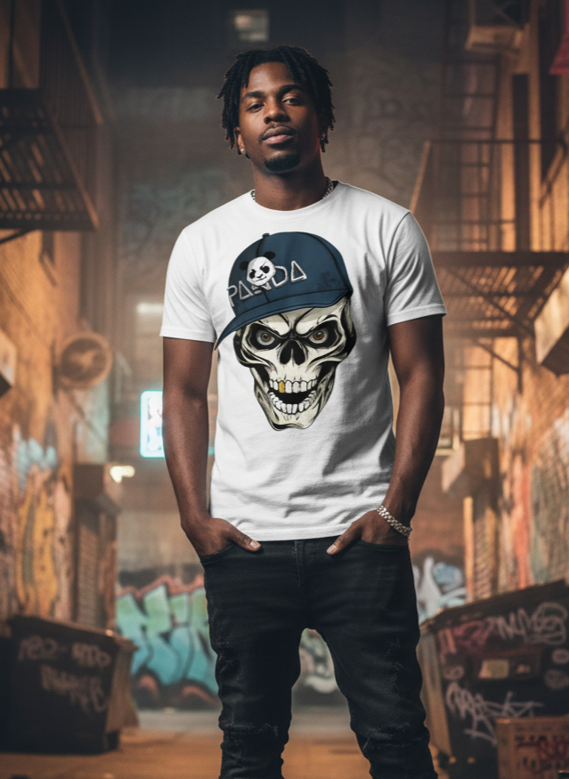T-shirt Streetwear Homme Skull Attitude