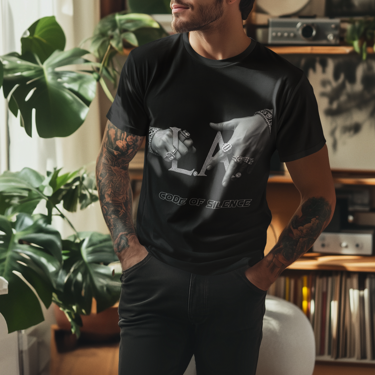 T-shirt Streetwear Homme – L.A Code of Silence