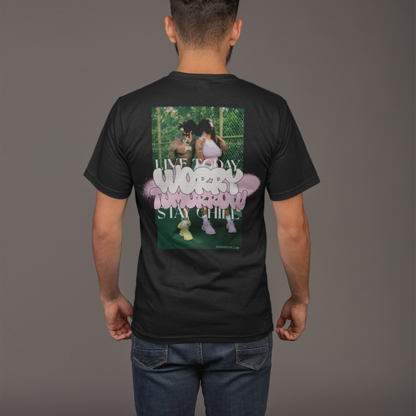 T-shirt Streetwear Homme – Live Today Worry Tomorrow Stay Chill