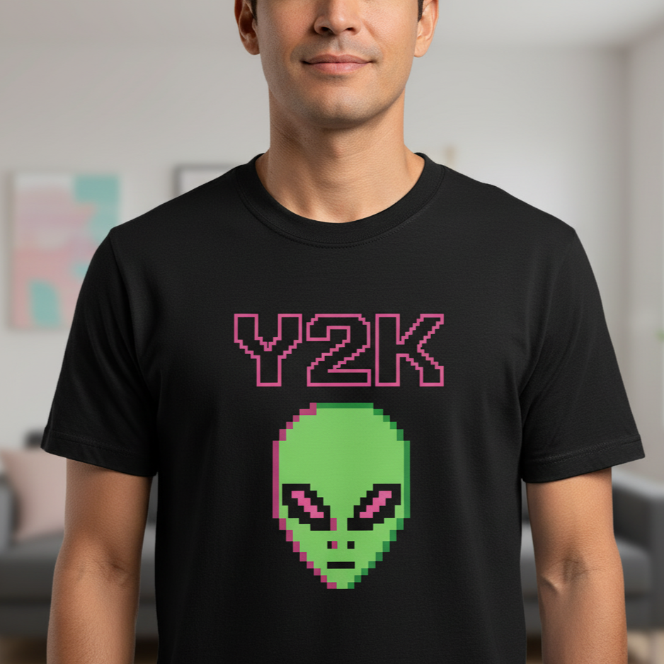 T-shirt Y2K Alien Pixel