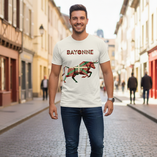 T Shirt Homme Bayonne – Esprit Basque & Énergie Taurine