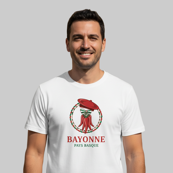 T Shirt Homme – Bayonne Pays Basque 🌶️
