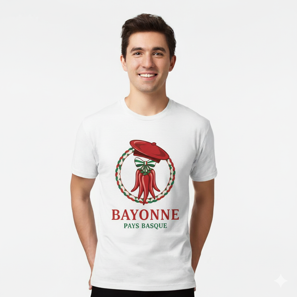 T Shirt Homme – Bayonne Pays Basque 🌶️