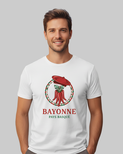 T Shirt Homme – Bayonne Pays Basque 🌶️