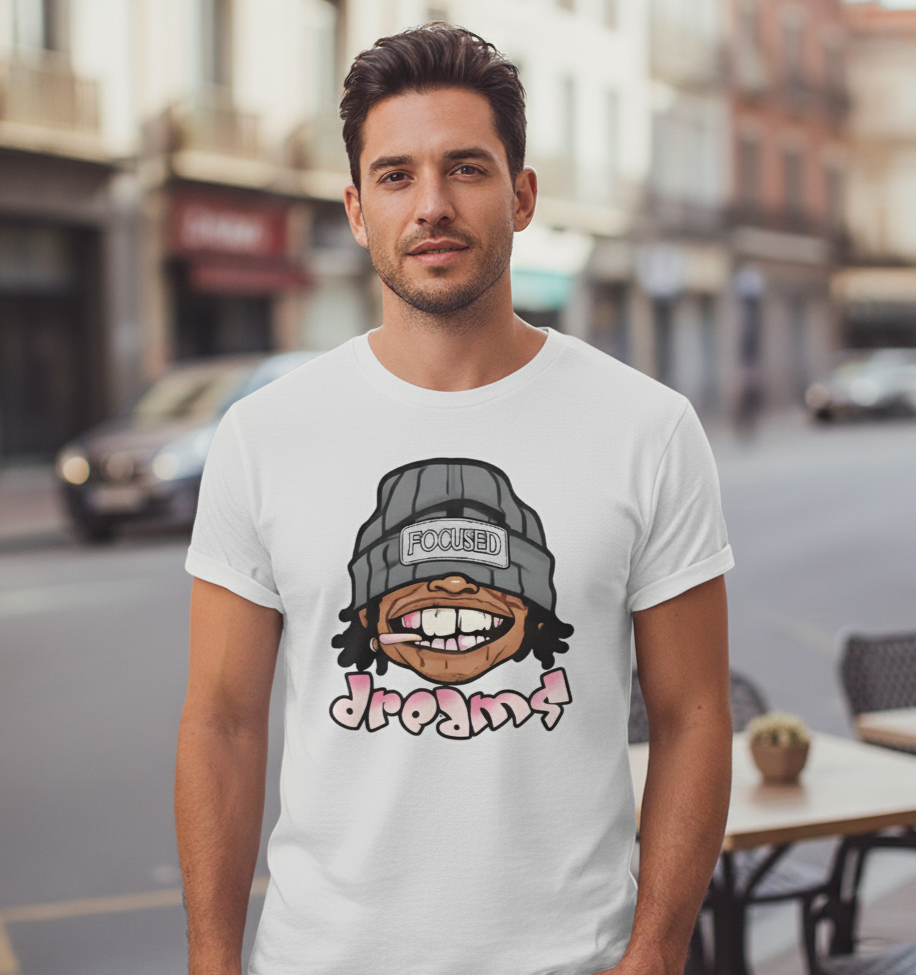T Shirt Streetwear Homme - FOCUSED DREAMS