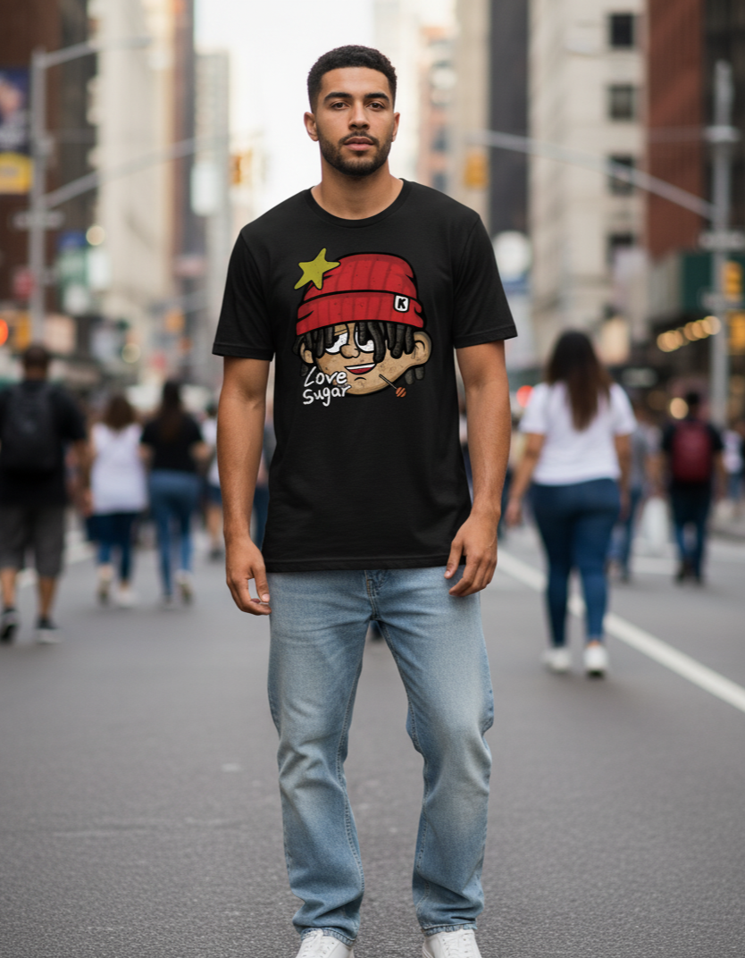 T Shirt Streetwear Homme Love Sugar