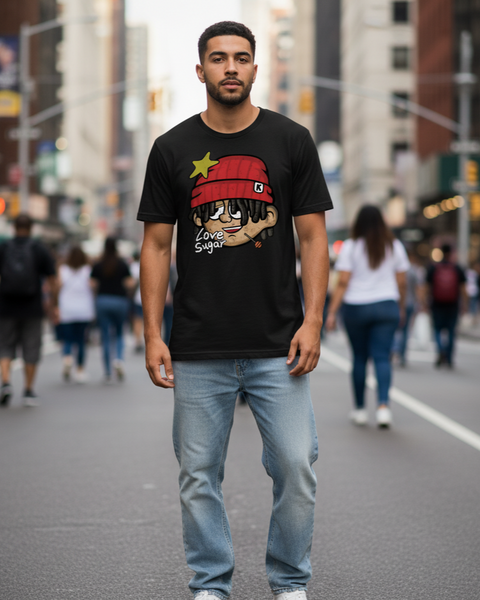 T Shirt Streetwear Homme Love Sugar