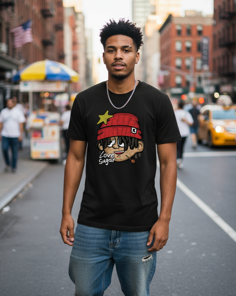 T Shirt Streetwear Homme Love Sugar
