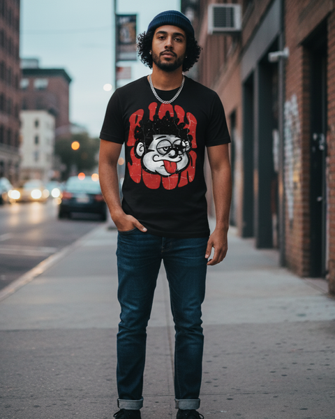 T Shirt Streetwear Homme – Crazy Red Vibes