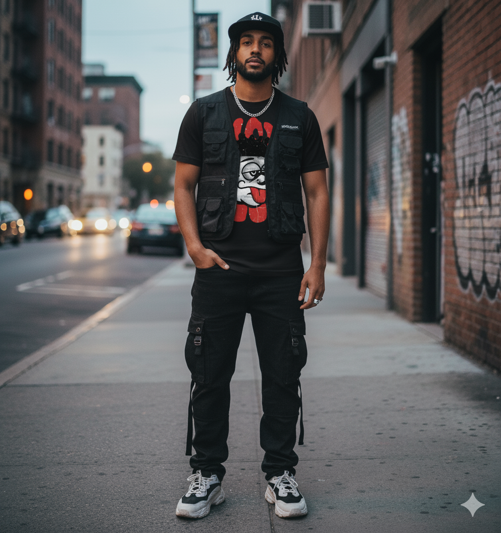 T Shirt Streetwear Homme – Crazy Red Vibes