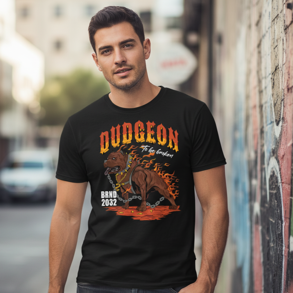 T Shirt Streetwear Homme – Dungeon Infernal