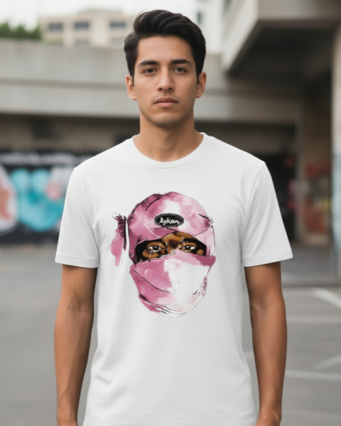 T Shirt Streetwear Homme – Masque Urbain Rose