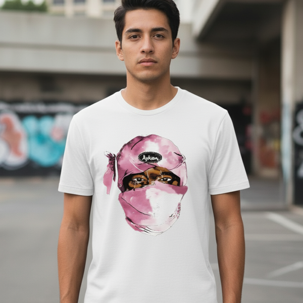 T Shirt Streetwear Homme – Masque Urbain Rose