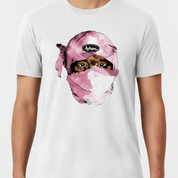T Shirt Streetwear Homme – Masque Urbain Rose