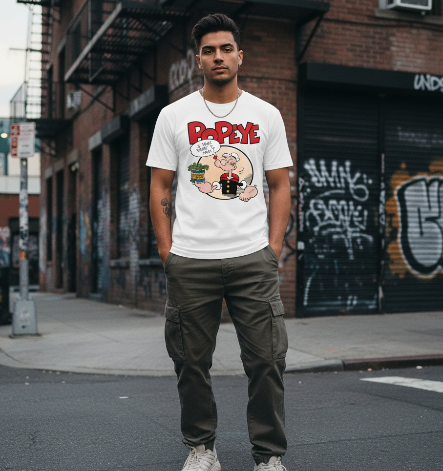 T Shirt Streetwear Homme – Popeye Vibes
