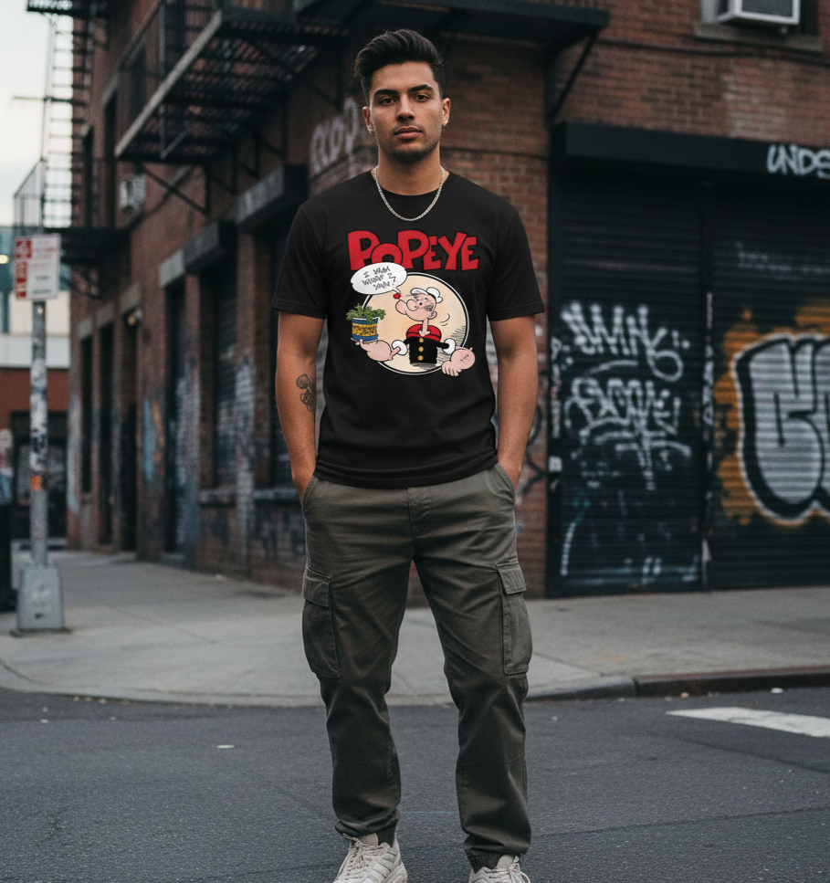 T Shirt Streetwear Homme – Popeye Vibes